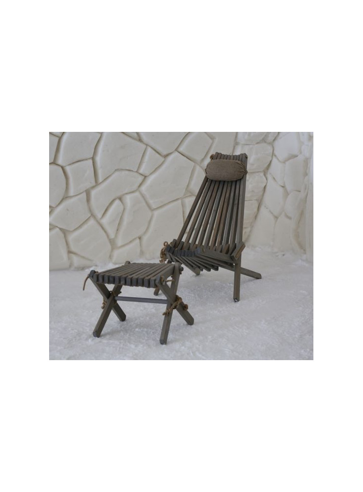 ecochair pin gris avec coussin et Lilli ecofurn ecochair pin gris avec coussin et Lilli ecofurn