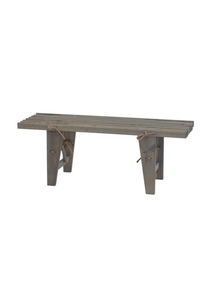 Ecobench 120 cm en pin Gris Ecofurn Ecobench 120 cm en pin Gris Ecofurn