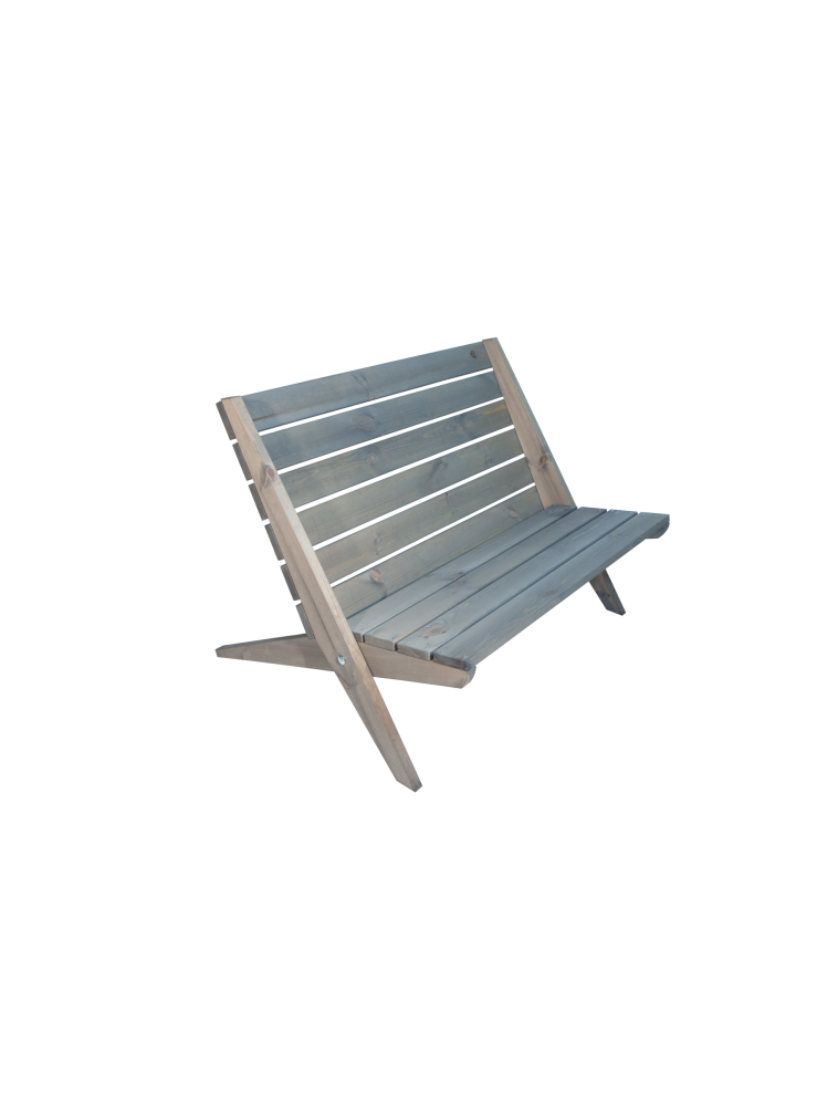 Chaise Granny Double Ecofurn pin gris huilé Chaise Granny Double Ecofurn pin gris huilé