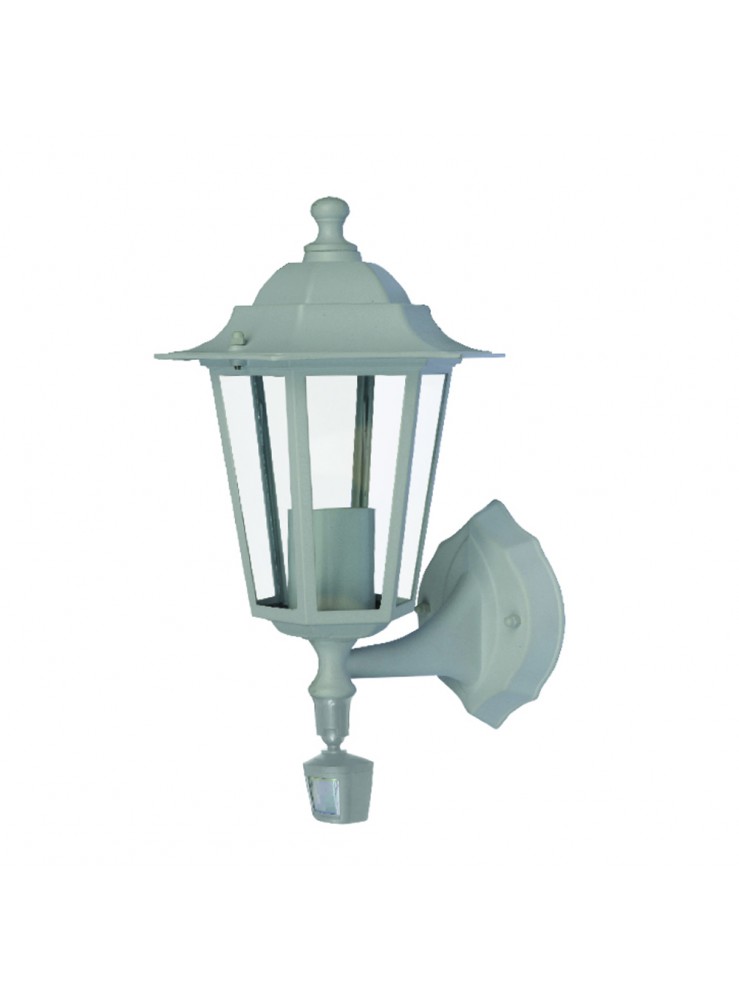 Applique montante blanc - E27 - 60W avec détecteur Applique montante blanc - E27 - 60W avec détecteur