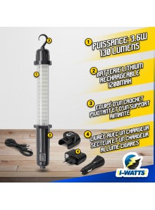 Baladeuse 60 LED rechargeable