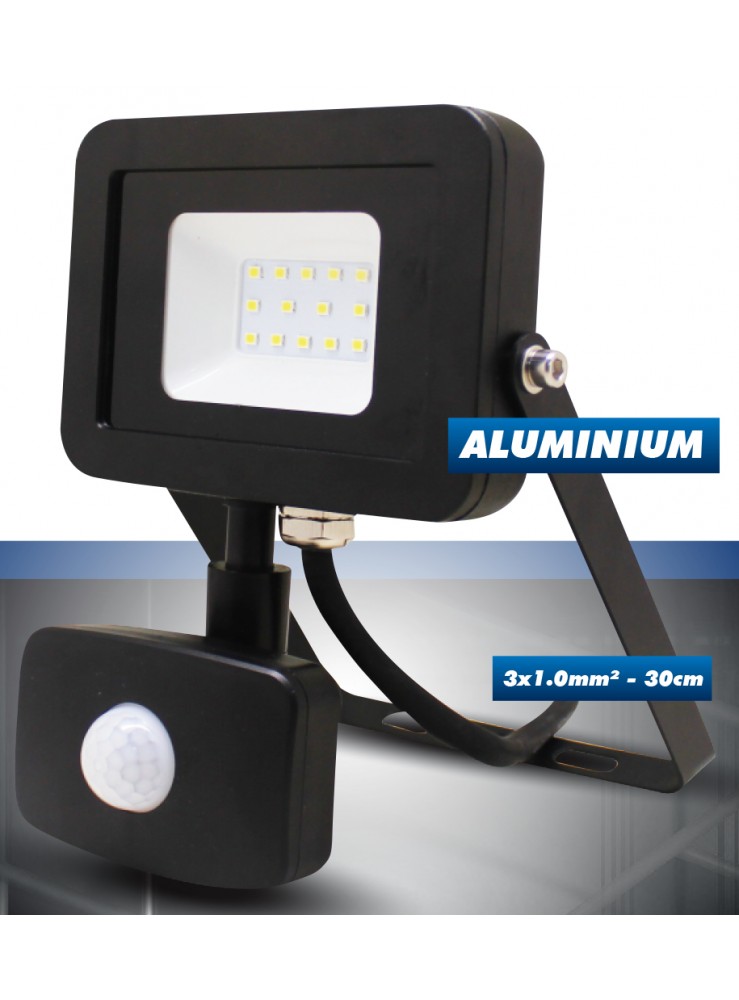 Projecteur LED 10W - 900 Lumens avec détecteur Projecteur LED 10W - 900 Lumens avec détecteur