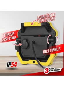 Projecteur LED de chantier 40 W - 4300 Lumens