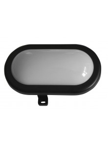 Hublot oval Noir LED 6W